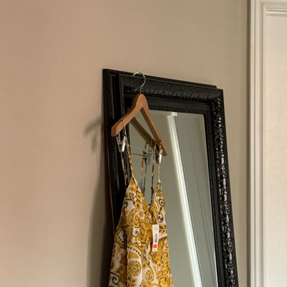 Joe Fresh Yellow and White Maxi Dress